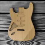 strat7 lh left-handed guitar body