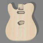 Tele left-handed body with relief